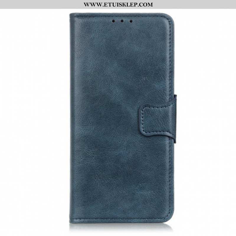 Etui Folio do Oppo A54 5G / A74 5G Dwustronne Zapięcie Z Efektem Skóry